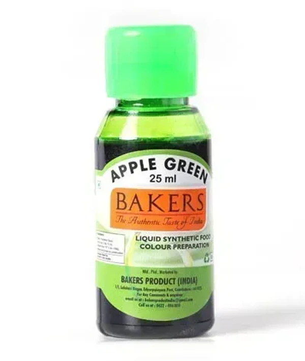 Bakers Apple Green, Liquid Synthetic Food Color, 500ml