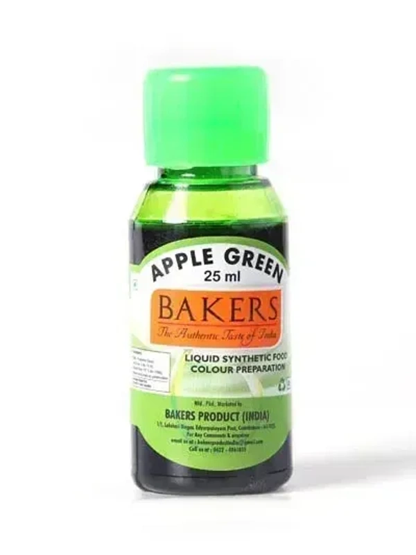 Bakers Apple Green, Liquid Synthetic Food Color, 25ml