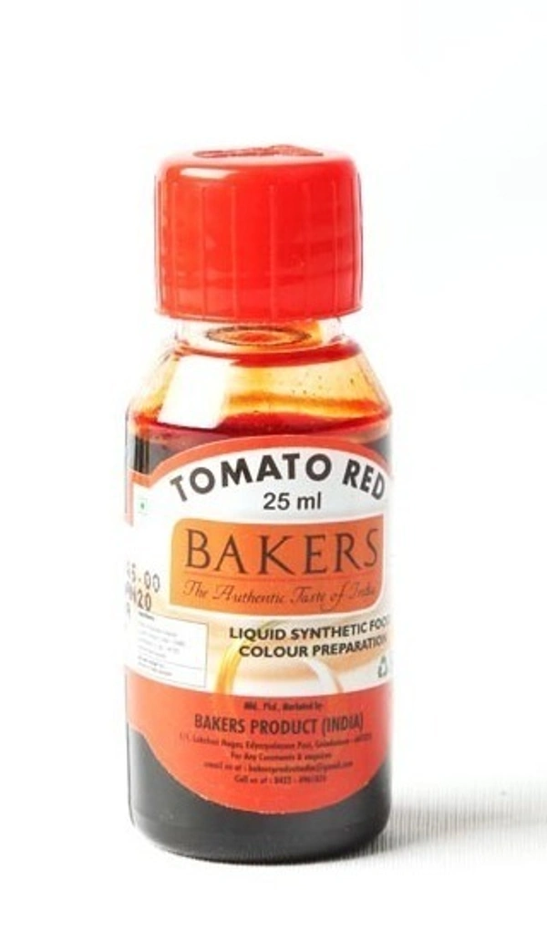 Bakers Tomato Red Syntehtic Food colour 25ml