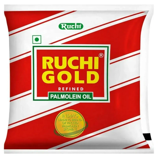Ruchi Gold Refined Palmolein Oil Pouch, 500ml
