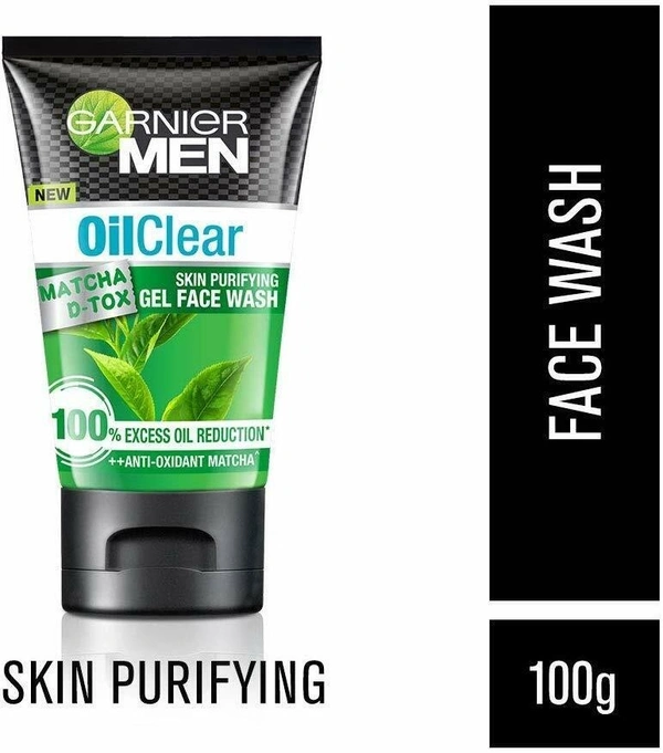 Garnier Men Oil Clear Skin Gel Face Wash Purifying, 100g