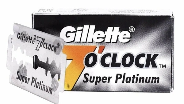 Gillette 7 O Clock Razor and Blades Super Platinum