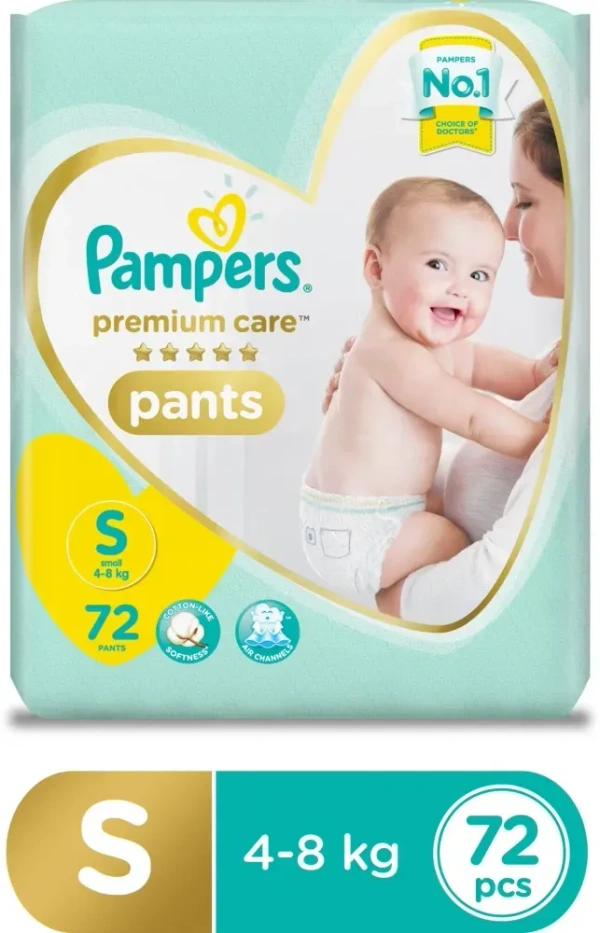 Pampers Baby Premium Pants Small (72 Pants), 72 pants