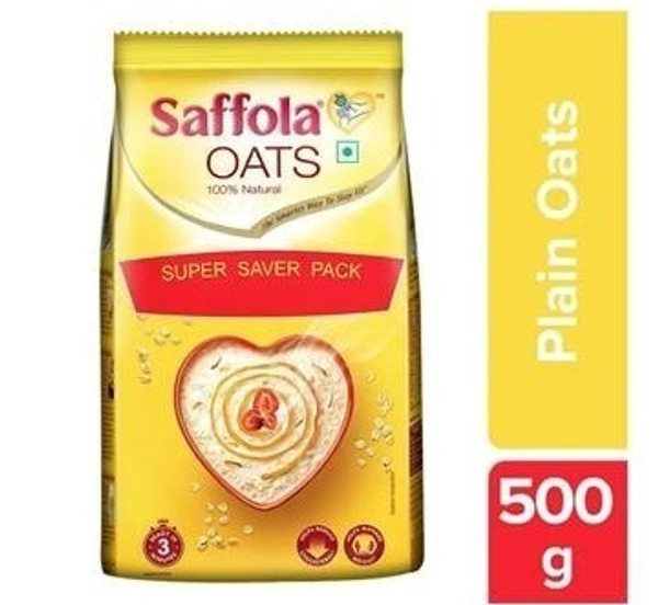 Saffola Oats Super Saver Pack With Free Jar, 500g