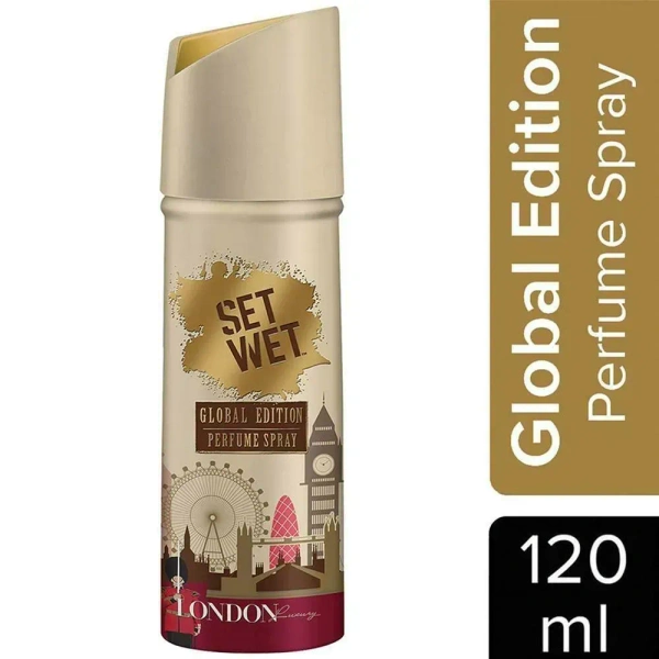 Set Wet Global Edition Perfume Spray London Luxury, 120ml