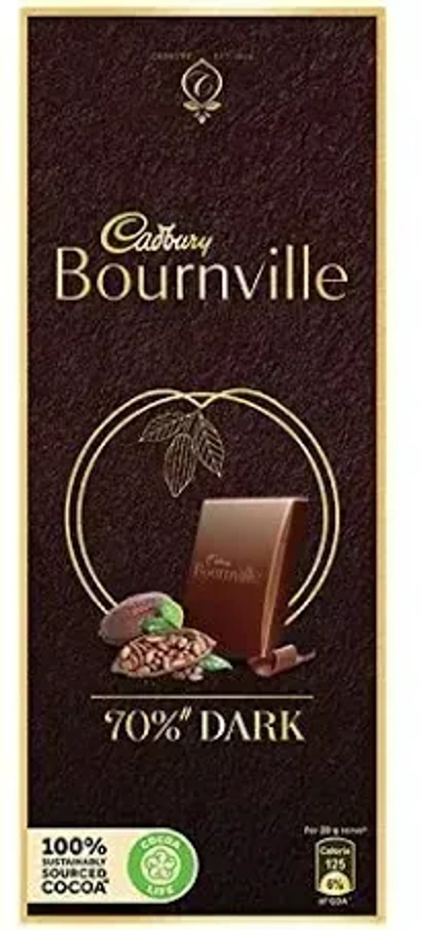 Cadbury Bournville Rich Cocoa Dark Chocolate Bar, 80g