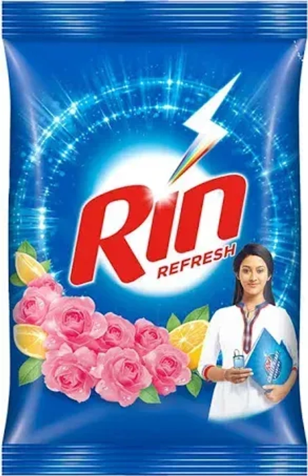 Rin Refresh Lemon and Rose Detergent Powder, 1 kg