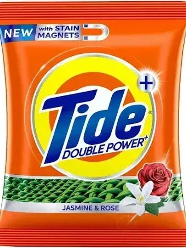 Tide Plus Detergent Powder Double Power Jasmine& Rose Pouch, 500g