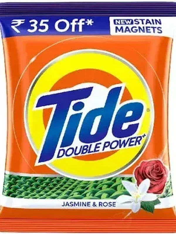 Tide Plus Detergent Powder Double Power Jasmine& Rose Pouch, 2 kg