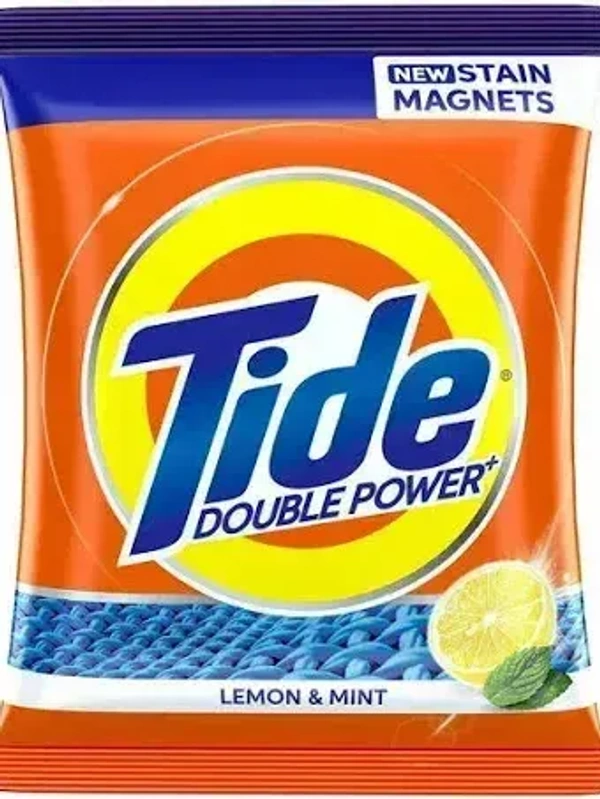 Tide Plus Detergent Powder Double Power Lemon& Mint Pouch, 2 kg