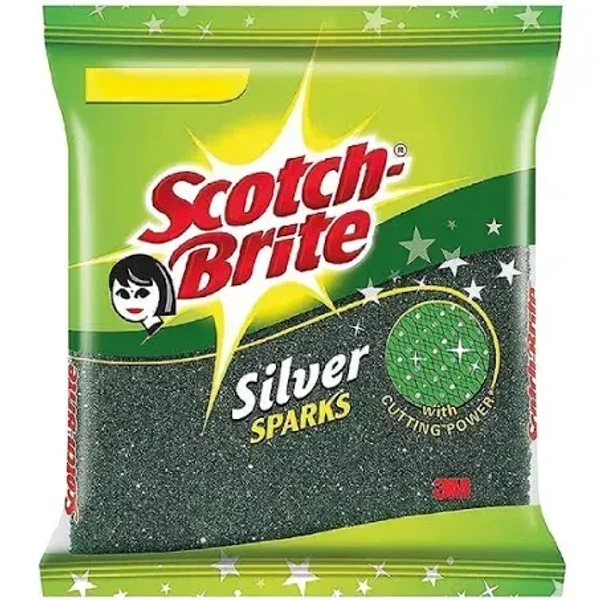 Scotch-Brite Scrub Pad Silver Sparks 3M, 1 pcs