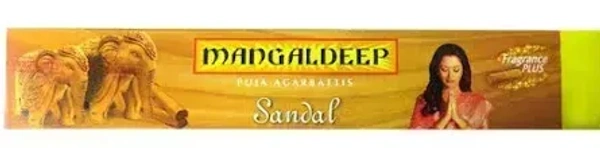 Mangaldeep Puja Agarbattis Rose Chandan Fragrance, 12 pcs