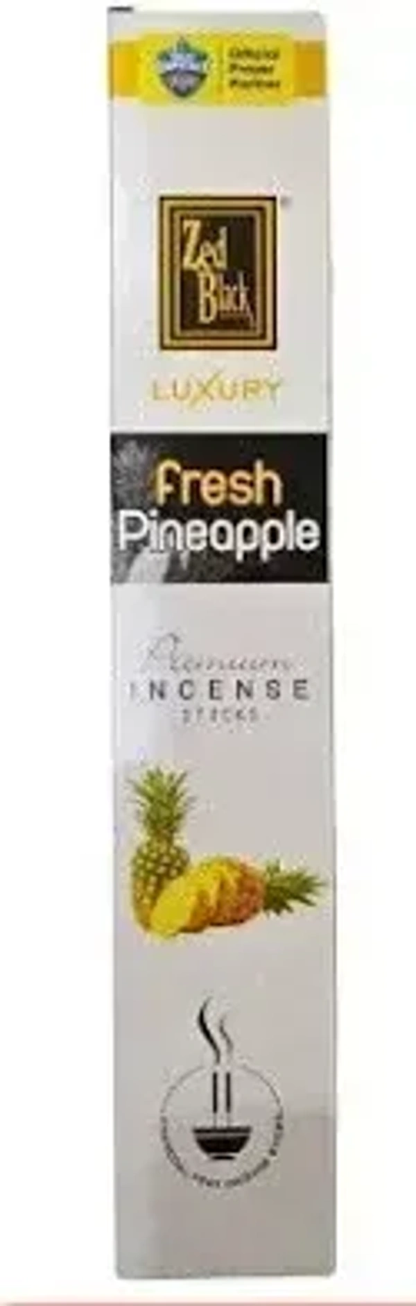 Zed Black Incense Sticks Luxury Fresh Pineapple, 18g