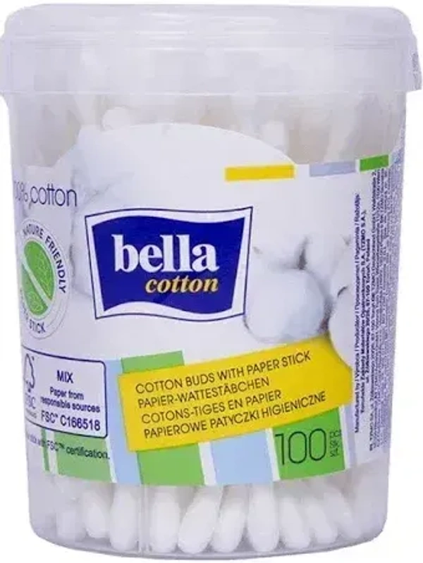 Bella Cotton Buds 100 Pieces, 1pcs