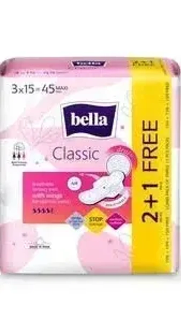 Bella Sanitary Pad Maxi Drai Wings15 Pads Buy 2 Get 1, 1 pcs