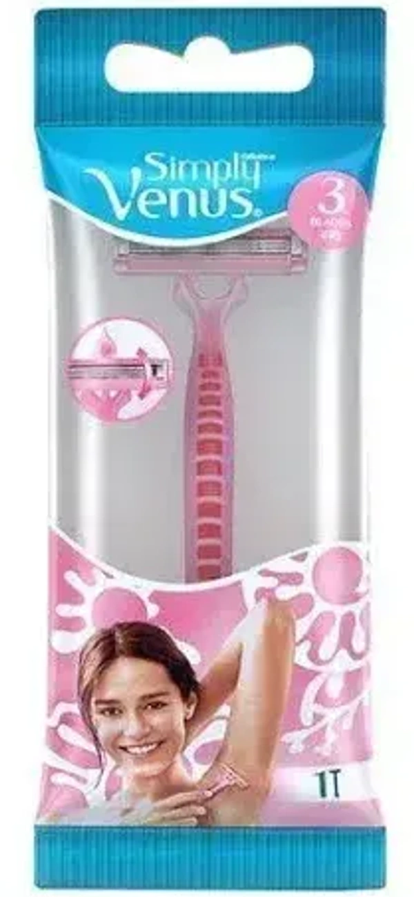 Gillette Razor Simply Venus 3 Hair Remover For Women, 1 pcs
