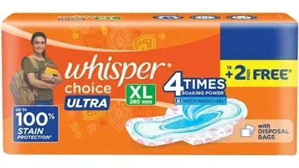 Whisper Choice Ultra Wings (20 Nos)