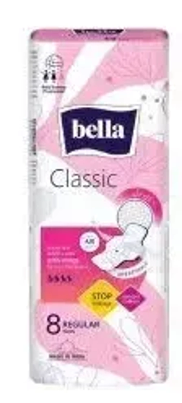 Bella Regular Drai Wings, 8 Pads