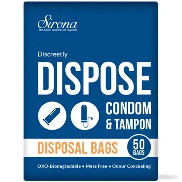 Sirona Disposal Bags for Discreet Disposal of Tampons& Condoms