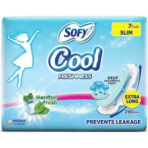 Sofy Cool Extra Long Sanitary Napkin - 7 Pcs