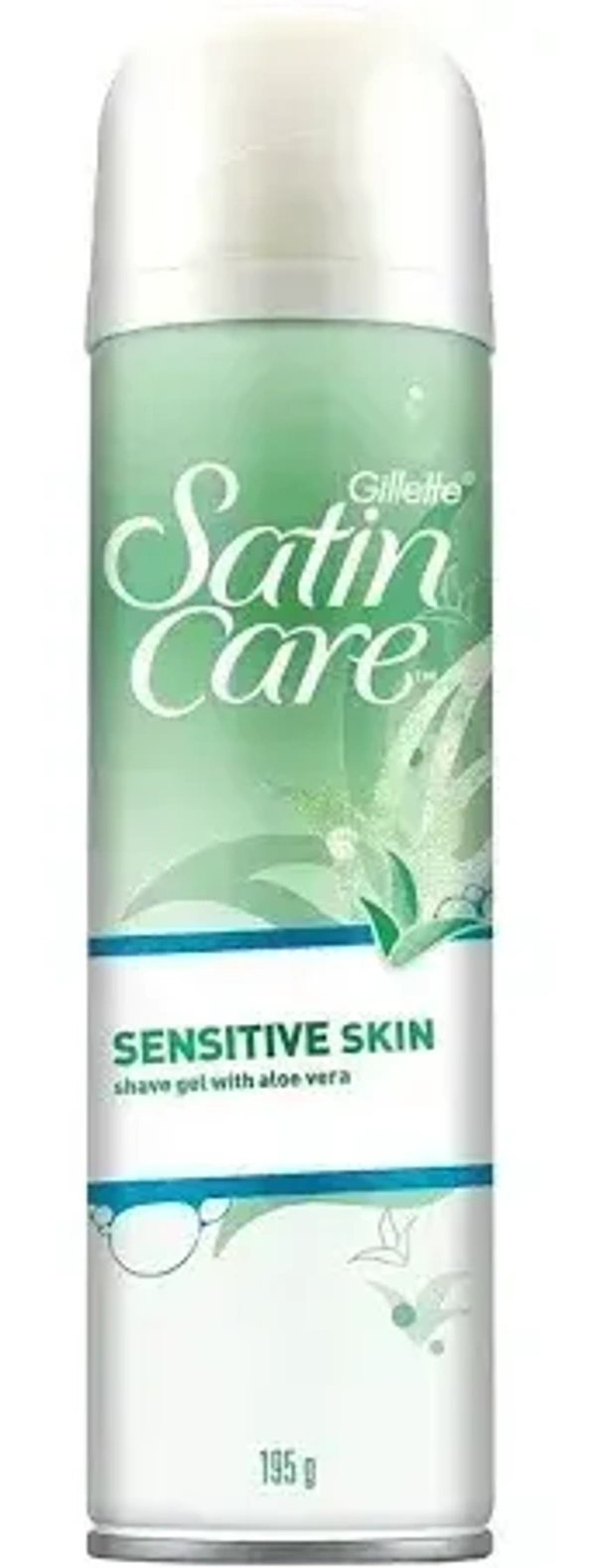 Gillette Satin Care Aloe Gel Sensitive Skin, 195g