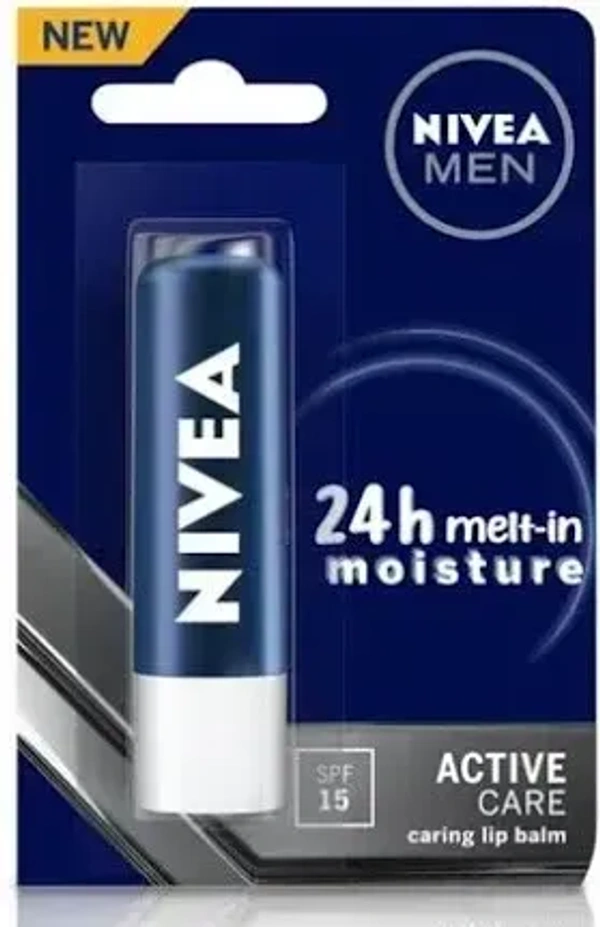 Nivea Men Active Care Lip Balm, 4.8g