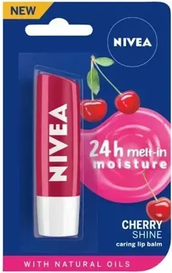 Nivea Lip Balm Cherry Shine, 4.8g