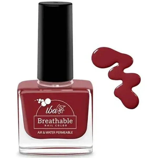Iba Breathable Nail Color B09 Deep Red, 9ml