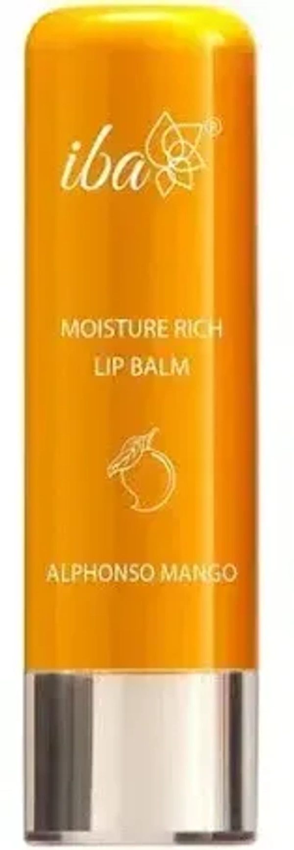 Iba Moisture Rich Lip Balm Alphonso Mango, 4.5g