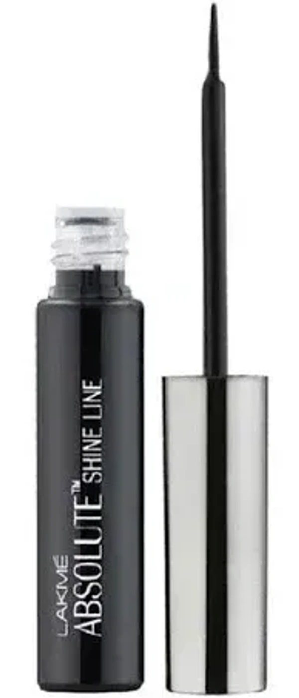 Lakme Absolute Shine Liquid Eye Liner Black, 4.5ml
