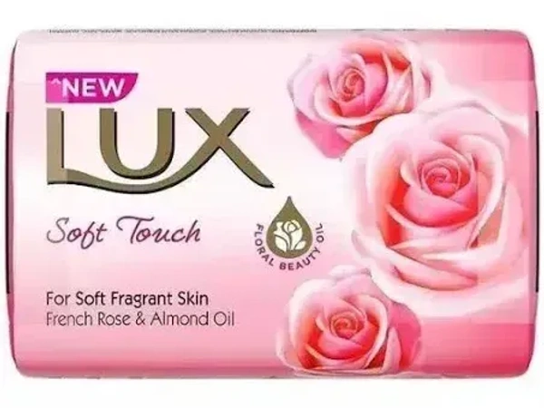 Lux Soft Touch French Rose And Almond Oil Soap Bar, 100g