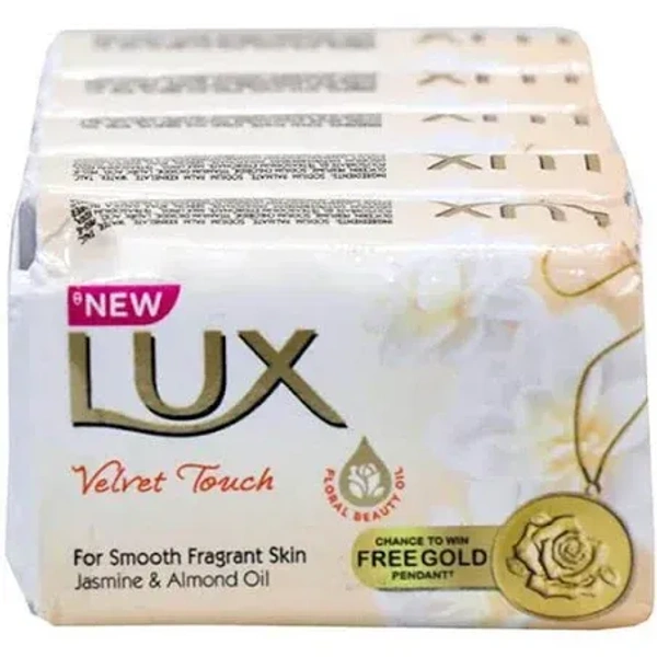 Lux Velvet Touch Soap (Buy 4 get 1 Free), 500g