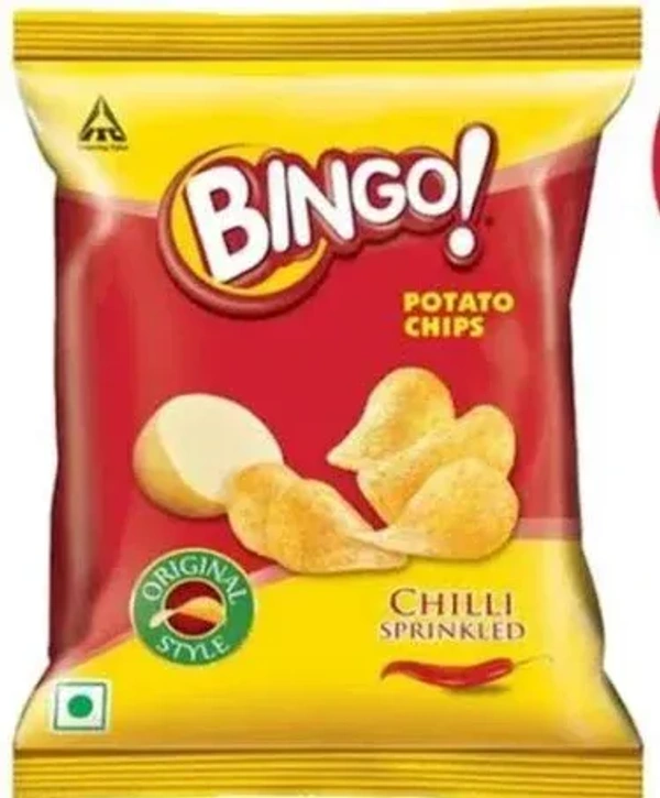 Bingo Chilli Sprinkled Original Style Potato Chips. Namkeens.
