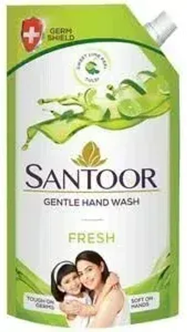 Santoor Gentle Hand Wash(Mild), 750ml