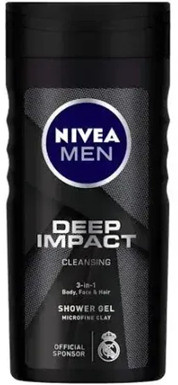 Nivea Men Deep Impact Cleansing Shower Gel, 250ml