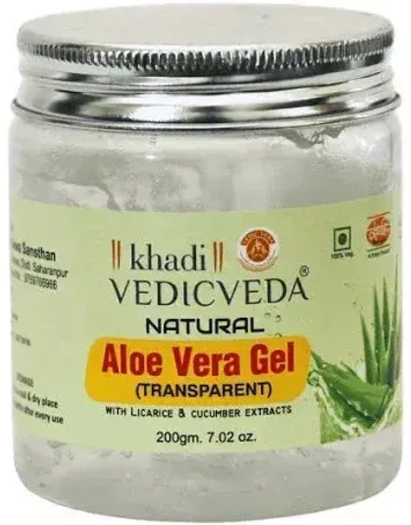 Khadi Herbal Aloevera Gel (Transparent ), 200g