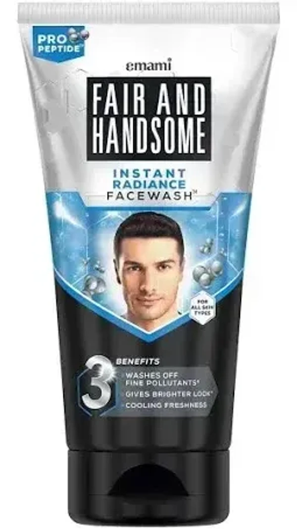 Emami Fair& Handsome Instant Radiance Face Wash, 62.5g