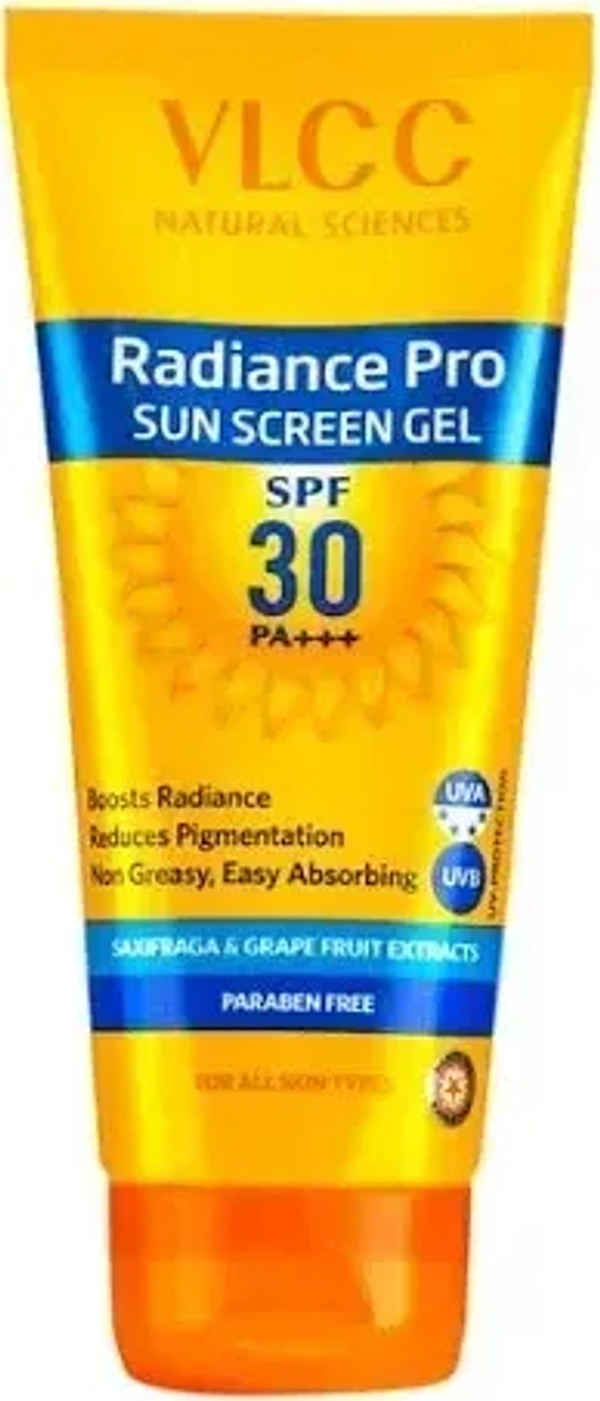 VLCC Radiance Pro SPF 30 PA+++ Sun Screen | Gel - Non - greasy Sunscreen, 50 g