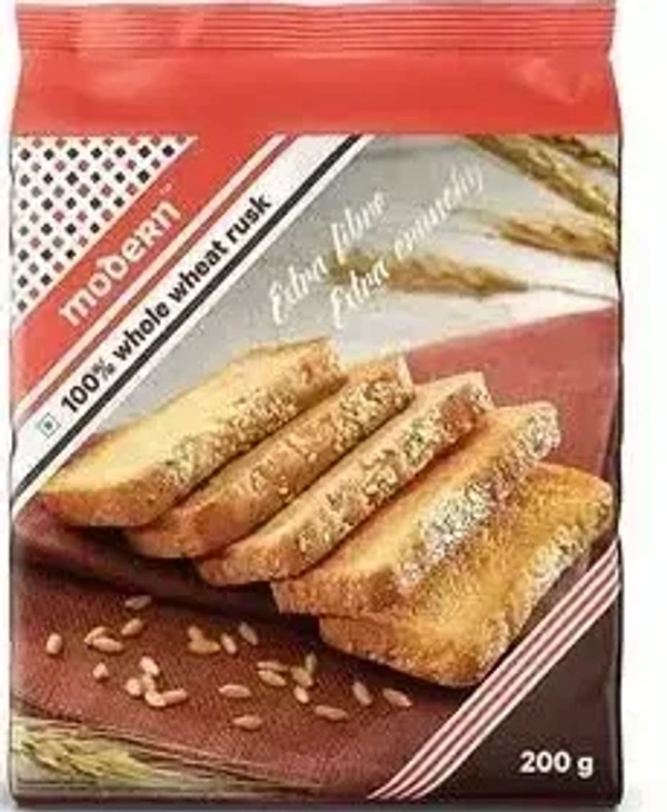 Modern Rusk 100% Whole Wheat Pack, 200g