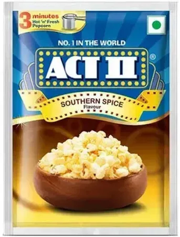 Act ll Instant Popcorn Southern Spice Flavour Pouch, 70g