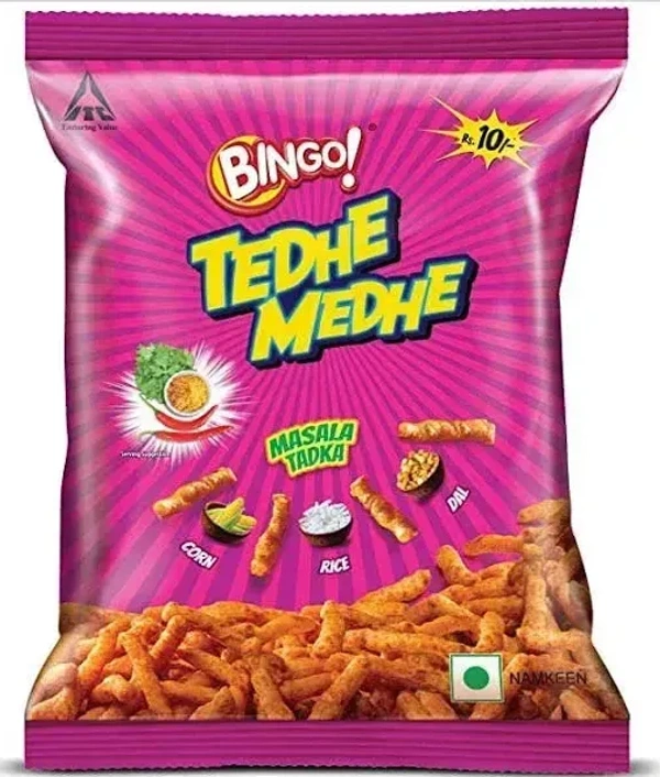 Bingo Tedhe Medhe Masala Tadka, 50g