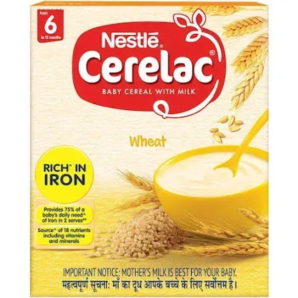 Nestle Cerelac Baby Cereal With Milk Wheat From 6 To 12 Months, 300g