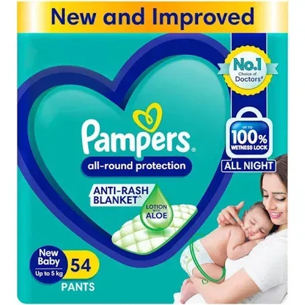 Pampers New Baby Upto 5 kg, 36 pants