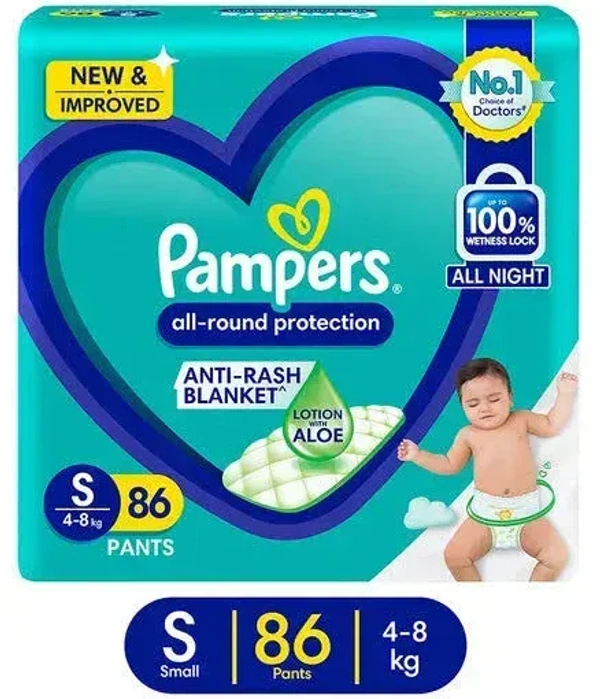 Pampers Baby Dry Pants Small (86 Pants), 86 pants