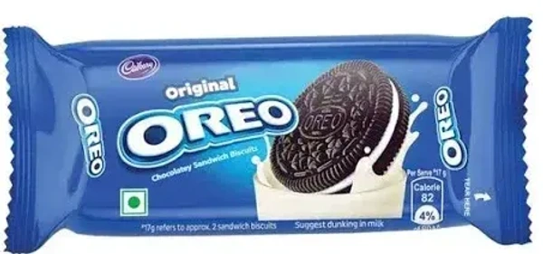 Cadbury Biscuits Original Oreo Cr�me Vanilla Biscuit, 46.3g