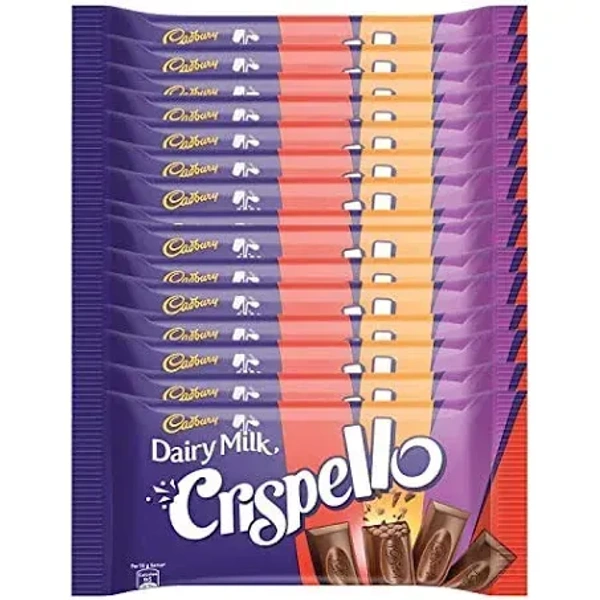 Cadbury Dairy Milk Crispello 33g, 15 packs