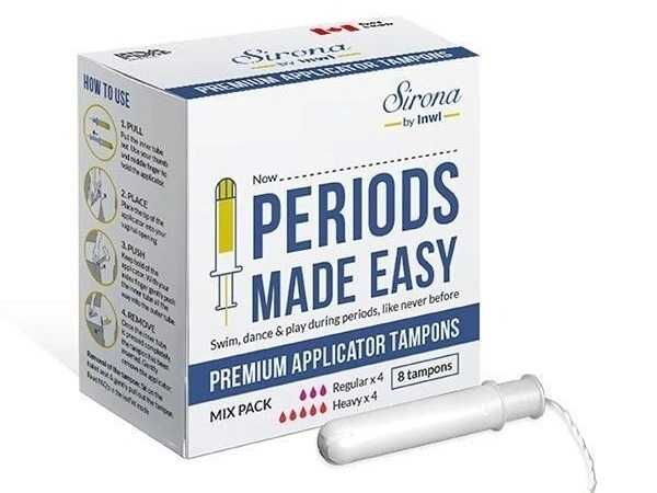 Sirona Premium Applicator Tampons Mix Pack (8 Nos), 8 pads