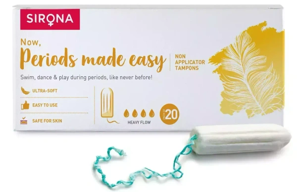 Sirona Premium Digital Tampon (Heavy Flow) (20 Nos), 20 pcs