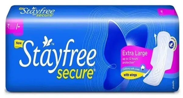 Stayfree Secure Exta Large Ultra Thin With Wings, 6 pads
