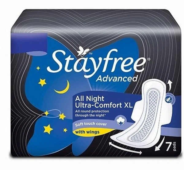 Stayfree Ultra Comfort XL With Wings 7 Pads, 7 pads